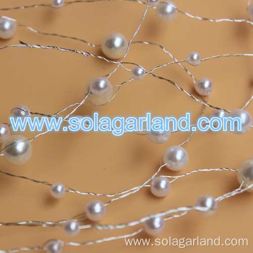 Acrylic Pearl Bead Garland Artificial Tree Branches